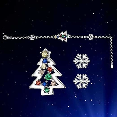 子供の女の子の雪片の星のジングル ベル調節可能なXmasのためのクリスマス ツリーのブレスレット