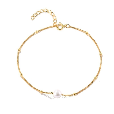 真珠925の純銀製のブレスレット手の鎖の気質の調節可能で良い宝石類