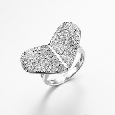 「Telesthesia」925の純銀製CZリング宝石類平均婚約指輪