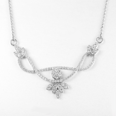 キューピッドのEyes Men Engagement Necklace 6.6g 8mm Sterling Silver Necklace