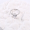 円形の定形Swarovskiの婚約指輪2.18gは925の銀製CZリングをつなぐ