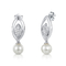 真珠シリーズ女性のための925の銀CZの真珠のイヤリングの真珠色のイヤリング