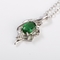 ネックレスの宝石用原石CZの宝石類の緑のヒマワリ925の銀製の贅沢な吊り下げ式のネックレス