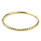 女性のための18K金張りの腕輪が付いている金の宝石類のブレスレット925の銀