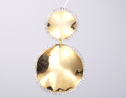 18K 金 ダイヤモンド ネックレス ペンダント 金 ペンダント 輝く ネックレス