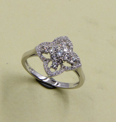 2~3mm 925 シルバー CZ シェブロン 結婚指輪 婚約 925 シルバー指輪 純銀 花の指輪 シルバーバンド