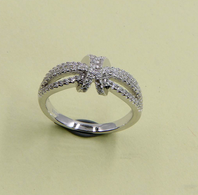 ノット 丸 / 円形 / マルキース AAA級 キュービックジルコニア 男子 925 ステルリング シルバー 結婚指輪 銀 積み重ね可能な指輪