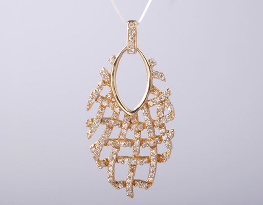 18K ゴールド ジオメトリック シリーズ ペンダント ジルコニア クロス ネックレス 925 シルバー CZ ペンダント
