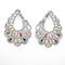 925 Silver CZ Earrigns Wedding Teardrop Christmas Earringsの花嫁のClip
