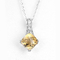クッションYellow Gold Citrine Pendant 3.0g Birthstone Charm Necklace For Grandma