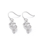 Tiffany Sterling Silver Cubic Zirconia Drop Earrings 2.12gミラーPolished