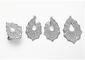 白いCZの銀925の宝石類セットのナシ925の純銀製のネックレスおよびイヤリング セット