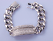 人の17cm 925 Silver CZ Bracelet Tiffany Charm Sterling Silver Bracelet