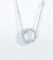 0.22ct 18K Gold Diamond Necklace 12mm 1.8 Grams Open Circle Diamond Pendant