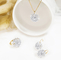 1.0ct 18K Gold Diamond Necklace WomenのDandelion Wish 4.5g