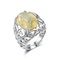5.12g宝石用原石型の高い磨かれた925純銀製を婚約指輪