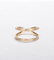 ダイヤモンド指輪0.39ctの十字リングが付いている女性の18kの金は円形の華麗な切口を形づける
