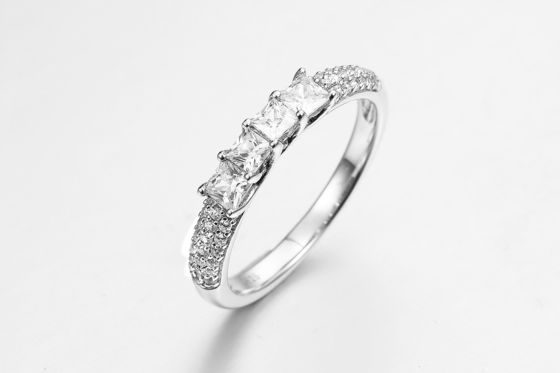 スタックリング 2 卸売 宝石 豪華 女性 リング 宝石 水晶 石 混色 ジルコーン 女の子 リング リング 批量 購入