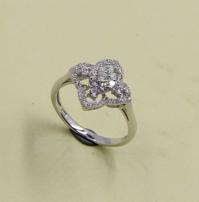 2~3mm 925 シルバー CZ シェブロン 結婚指輪 婚約 925 シルバー指輪 純銀 花の指輪 シルバーバンド